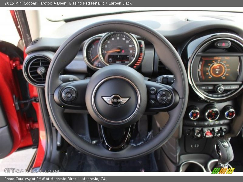 Blazing Red Metallic / Carbon Black 2015 Mini Cooper Hardtop 4 Door