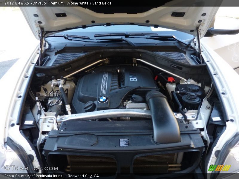 Alpine White / Sand Beige 2012 BMW X5 xDrive35i Premium