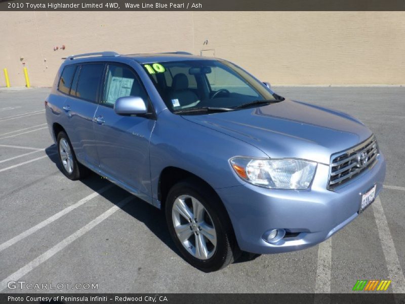 Wave Line Blue Pearl / Ash 2010 Toyota Highlander Limited 4WD