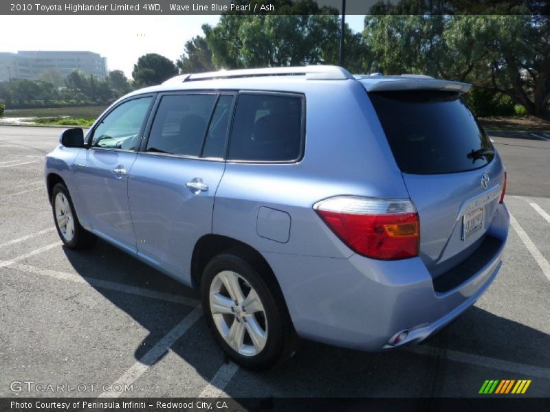 Wave Line Blue Pearl / Ash 2010 Toyota Highlander Limited 4WD