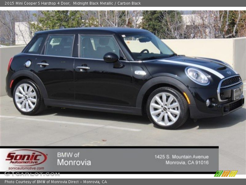 Midnight Black Metallic / Carbon Black 2015 Mini Cooper S Hardtop 4 Door