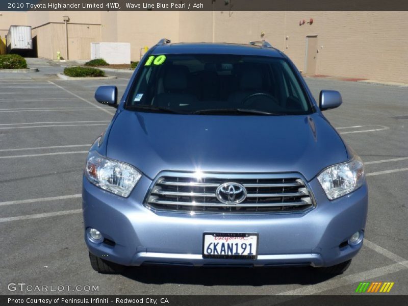 Wave Line Blue Pearl / Ash 2010 Toyota Highlander Limited 4WD
