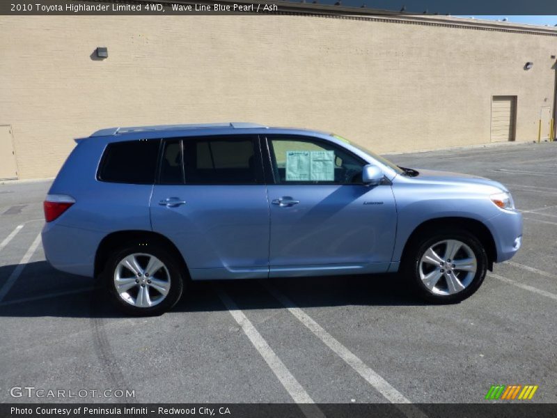 Wave Line Blue Pearl / Ash 2010 Toyota Highlander Limited 4WD