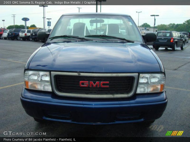 Indigo Blue Metallic / Graphite 2003 GMC Sonoma SL Regular Cab