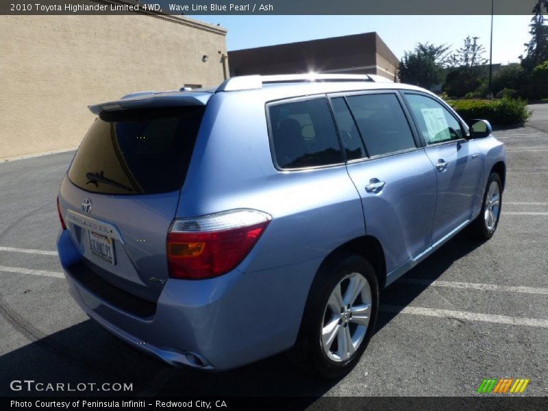 Wave Line Blue Pearl / Ash 2010 Toyota Highlander Limited 4WD