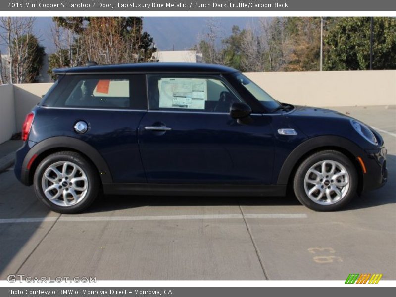Lapisluxury Blue Metallic / Punch Dark Truffle/Carbon Black 2015 Mini Cooper S Hardtop 2 Door