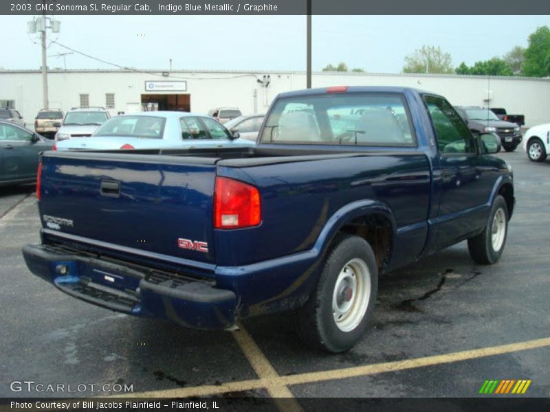Indigo Blue Metallic / Graphite 2003 GMC Sonoma SL Regular Cab