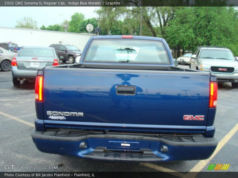 Indigo Blue Metallic / Graphite 2003 GMC Sonoma SL Regular Cab