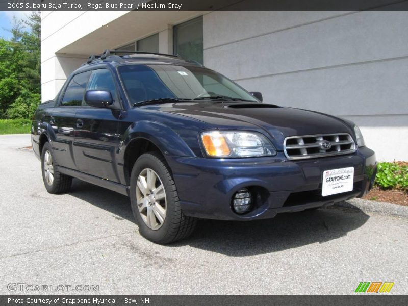 Regal Blue Pearl / Medium Gray 2005 Subaru Baja Turbo