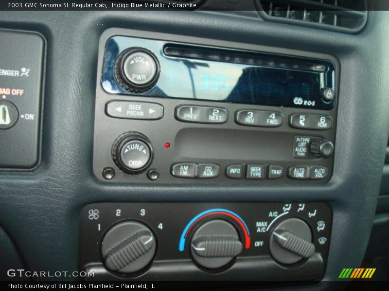 Indigo Blue Metallic / Graphite 2003 GMC Sonoma SL Regular Cab