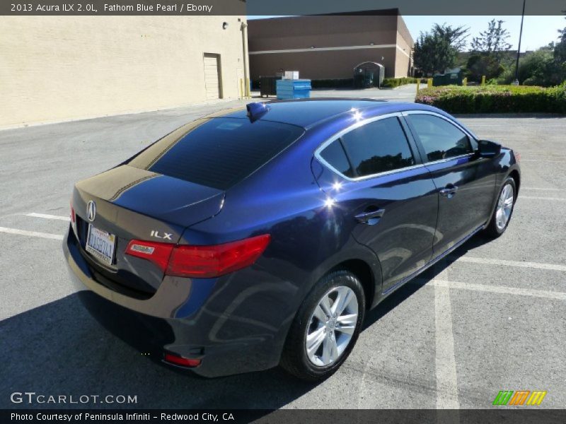 Fathom Blue Pearl / Ebony 2013 Acura ILX 2.0L
