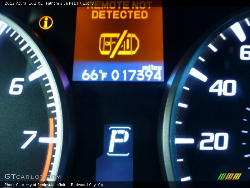 Fathom Blue Pearl / Ebony 2013 Acura ILX 2.0L