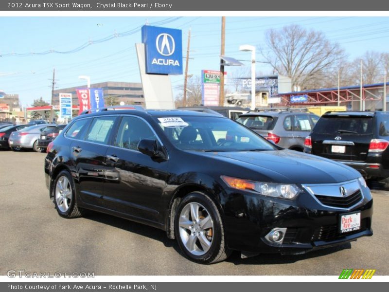 Crystal Black Pearl / Ebony 2012 Acura TSX Sport Wagon