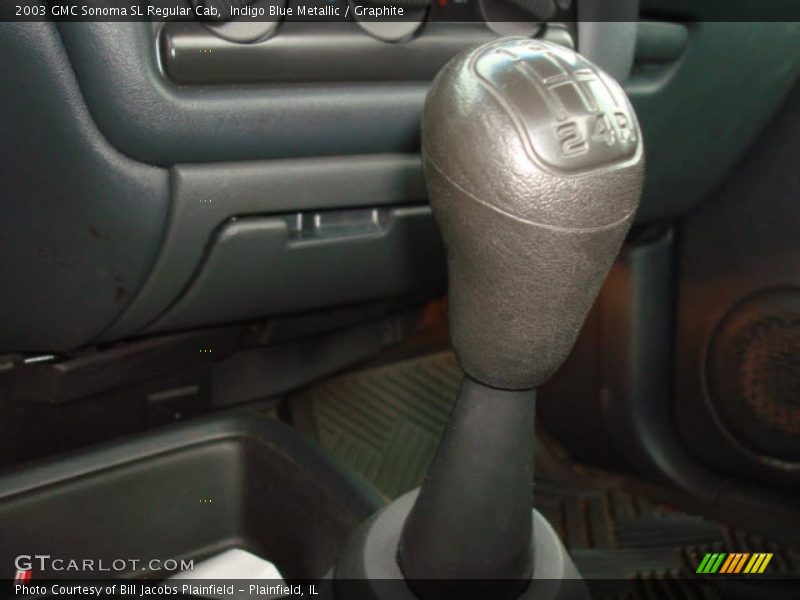 Indigo Blue Metallic / Graphite 2003 GMC Sonoma SL Regular Cab