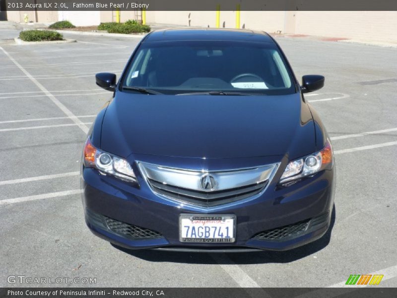 Fathom Blue Pearl / Ebony 2013 Acura ILX 2.0L