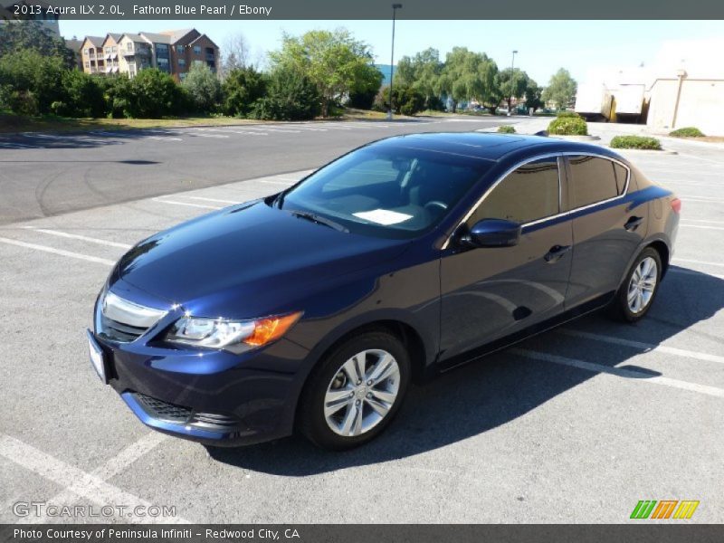 Fathom Blue Pearl / Ebony 2013 Acura ILX 2.0L