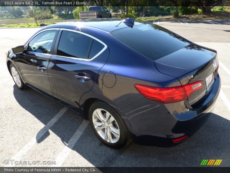 Fathom Blue Pearl / Ebony 2013 Acura ILX 2.0L