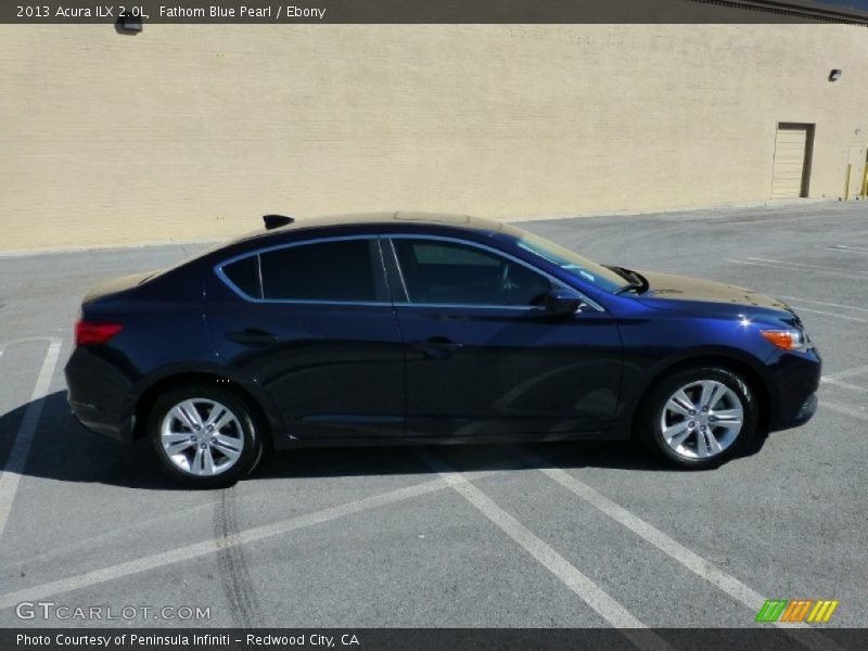 Fathom Blue Pearl / Ebony 2013 Acura ILX 2.0L