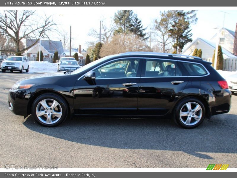 Crystal Black Pearl / Ebony 2012 Acura TSX Sport Wagon