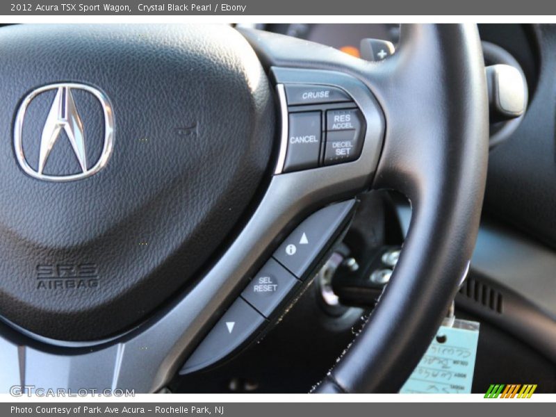 Crystal Black Pearl / Ebony 2012 Acura TSX Sport Wagon