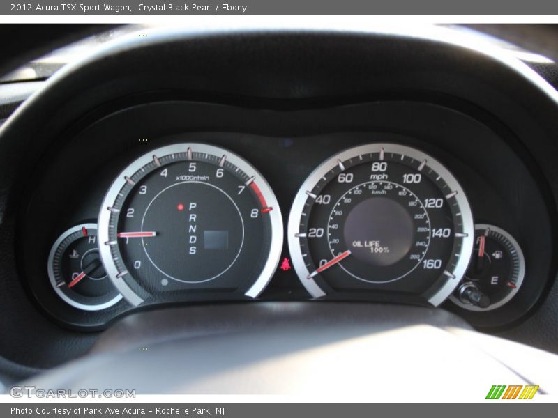 Crystal Black Pearl / Ebony 2012 Acura TSX Sport Wagon