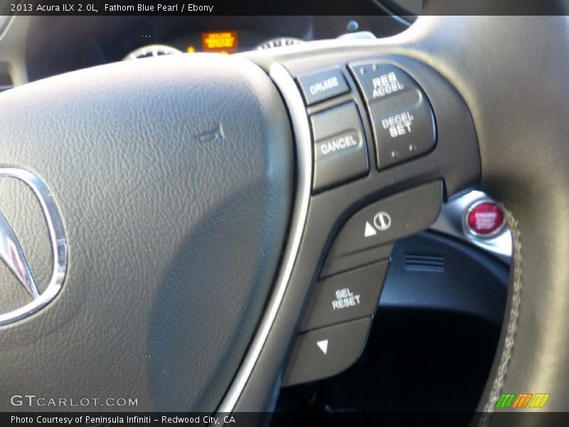 Fathom Blue Pearl / Ebony 2013 Acura ILX 2.0L