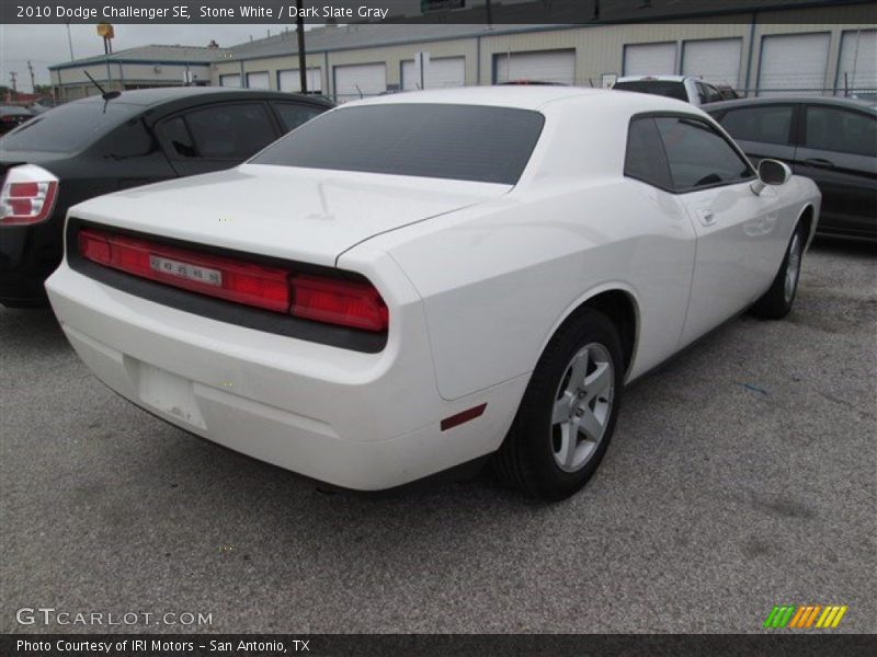 Stone White / Dark Slate Gray 2010 Dodge Challenger SE