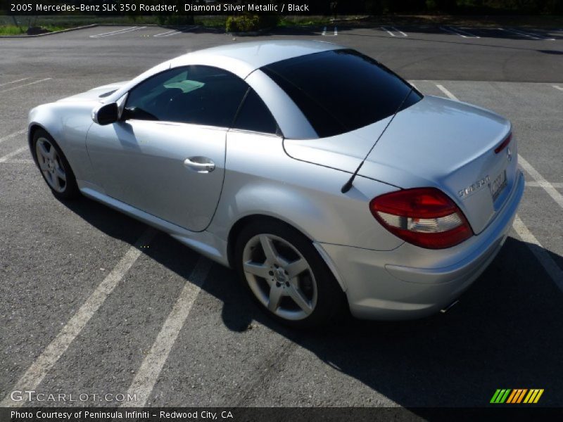 Diamond Silver Metallic / Black 2005 Mercedes-Benz SLK 350 Roadster