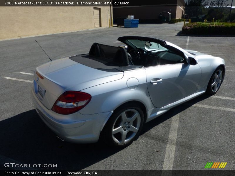 Diamond Silver Metallic / Black 2005 Mercedes-Benz SLK 350 Roadster