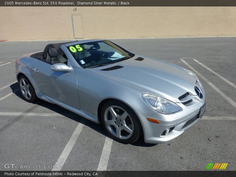Diamond Silver Metallic / Black 2005 Mercedes-Benz SLK 350 Roadster
