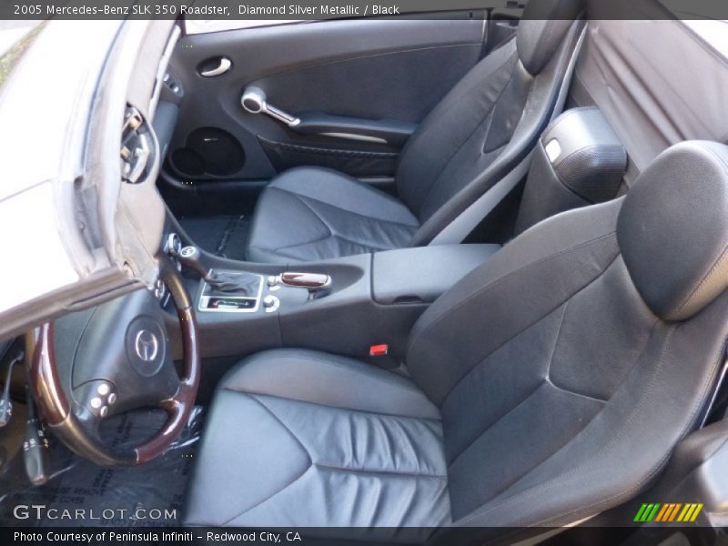 Diamond Silver Metallic / Black 2005 Mercedes-Benz SLK 350 Roadster