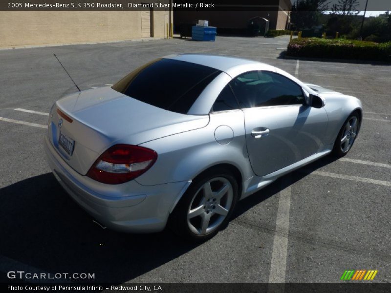 Diamond Silver Metallic / Black 2005 Mercedes-Benz SLK 350 Roadster
