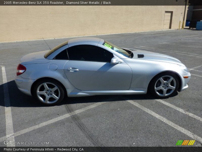 Diamond Silver Metallic / Black 2005 Mercedes-Benz SLK 350 Roadster