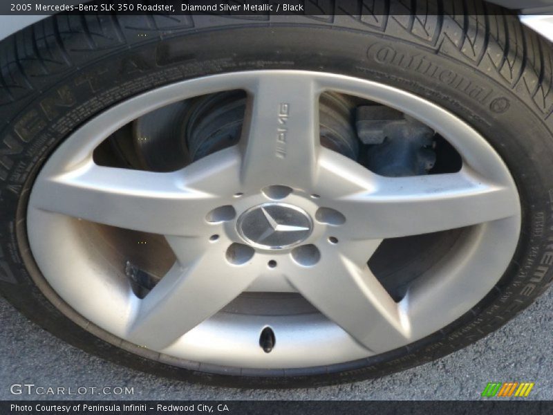 Diamond Silver Metallic / Black 2005 Mercedes-Benz SLK 350 Roadster