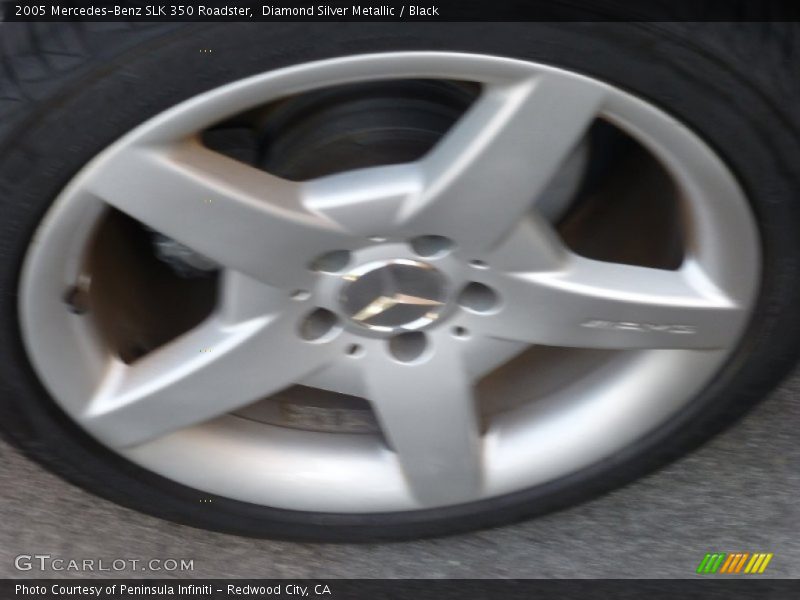 Diamond Silver Metallic / Black 2005 Mercedes-Benz SLK 350 Roadster