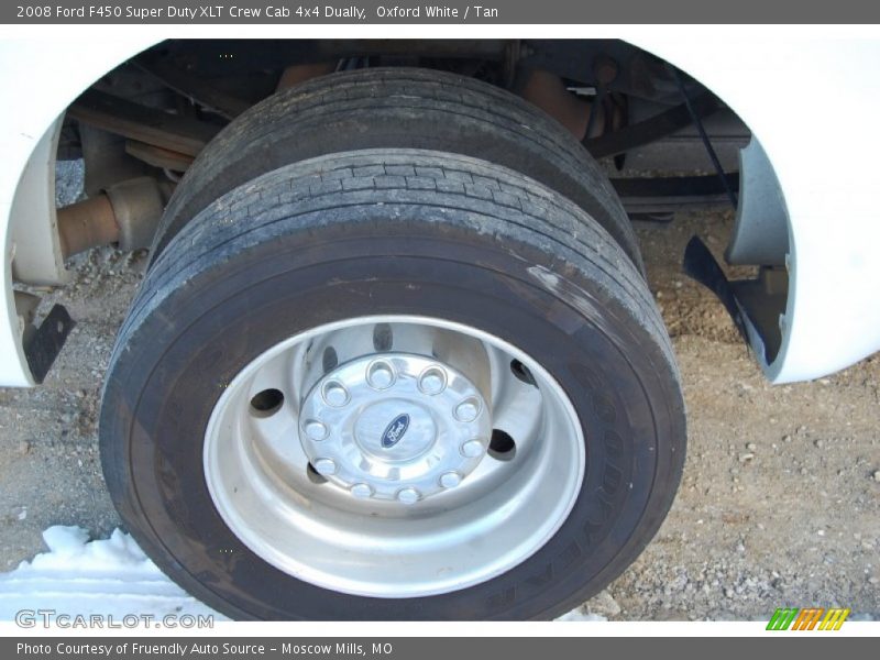 Oxford White / Tan 2008 Ford F450 Super Duty XLT Crew Cab 4x4 Dually