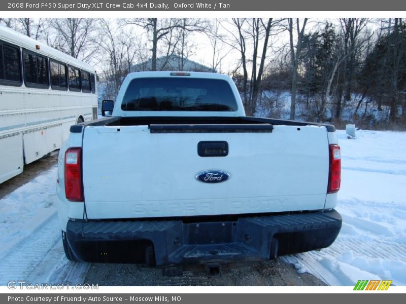 Oxford White / Tan 2008 Ford F450 Super Duty XLT Crew Cab 4x4 Dually