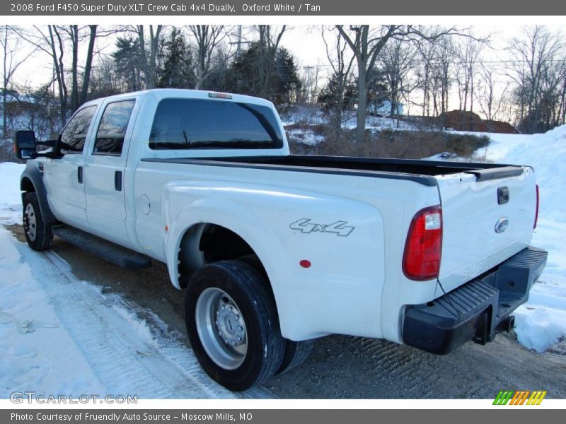 Oxford White / Tan 2008 Ford F450 Super Duty XLT Crew Cab 4x4 Dually