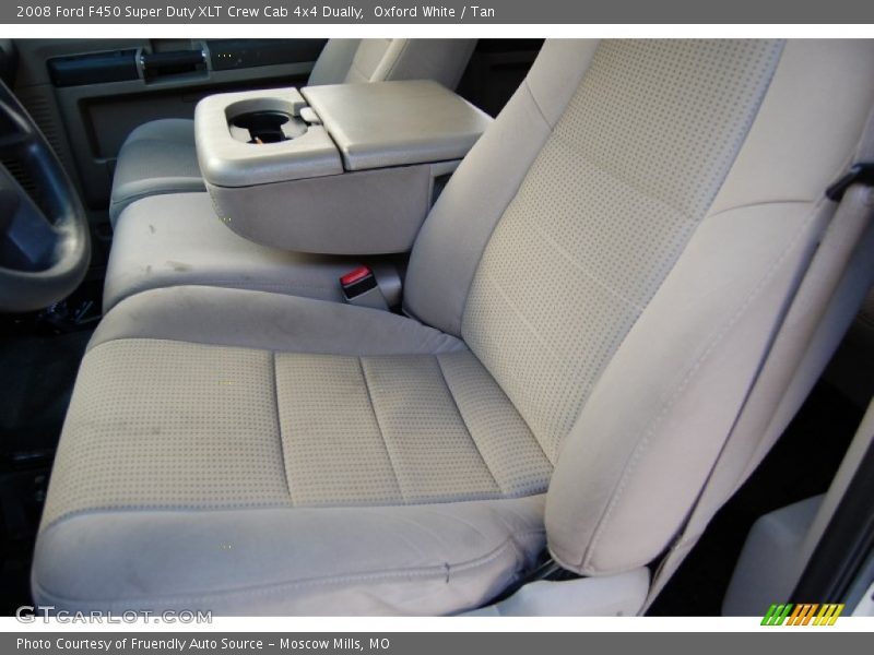Oxford White / Tan 2008 Ford F450 Super Duty XLT Crew Cab 4x4 Dually