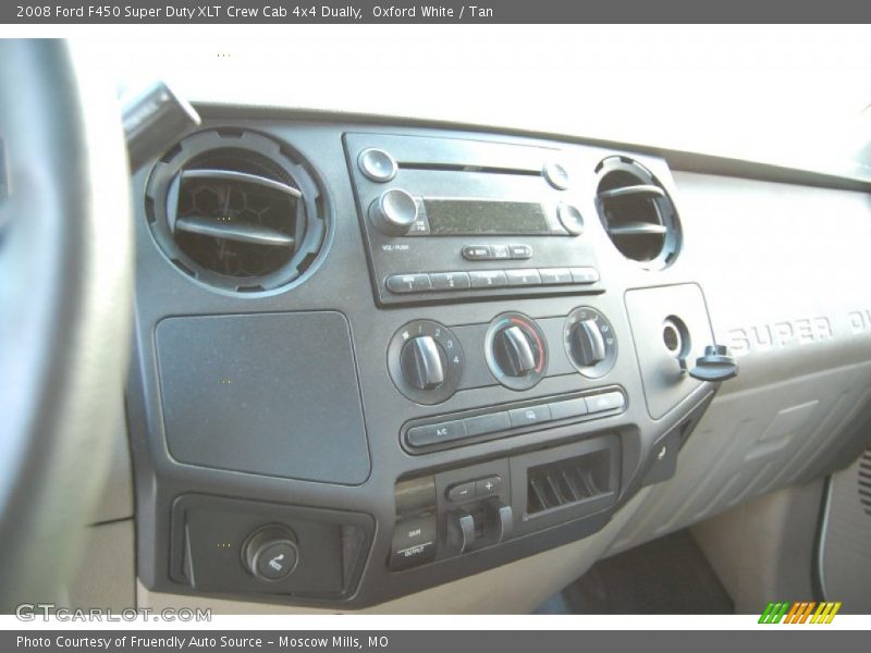 Oxford White / Tan 2008 Ford F450 Super Duty XLT Crew Cab 4x4 Dually