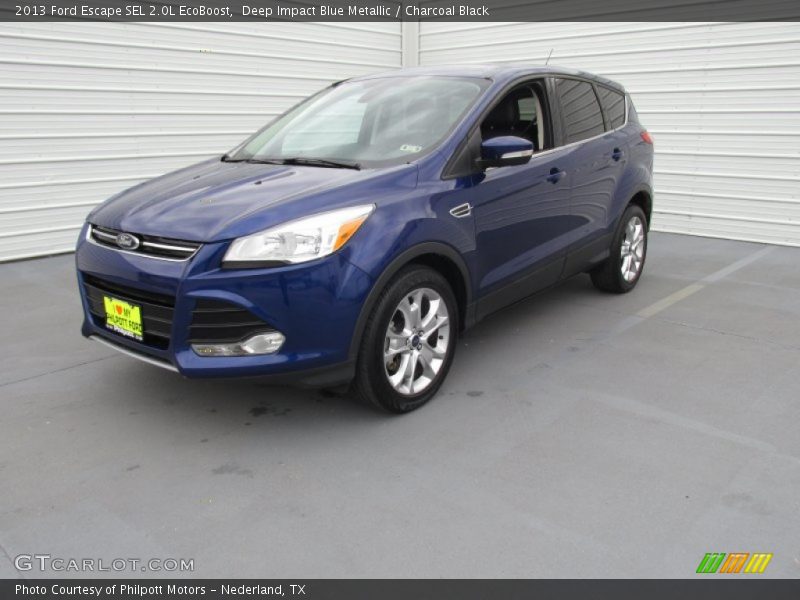 Deep Impact Blue Metallic / Charcoal Black 2013 Ford Escape SEL 2.0L EcoBoost
