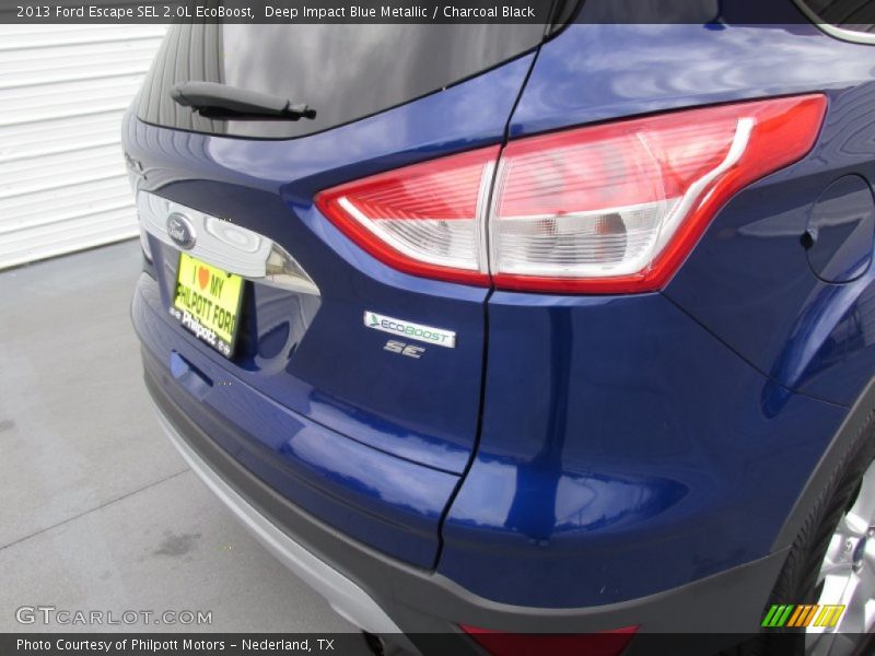 Deep Impact Blue Metallic / Charcoal Black 2013 Ford Escape SEL 2.0L EcoBoost