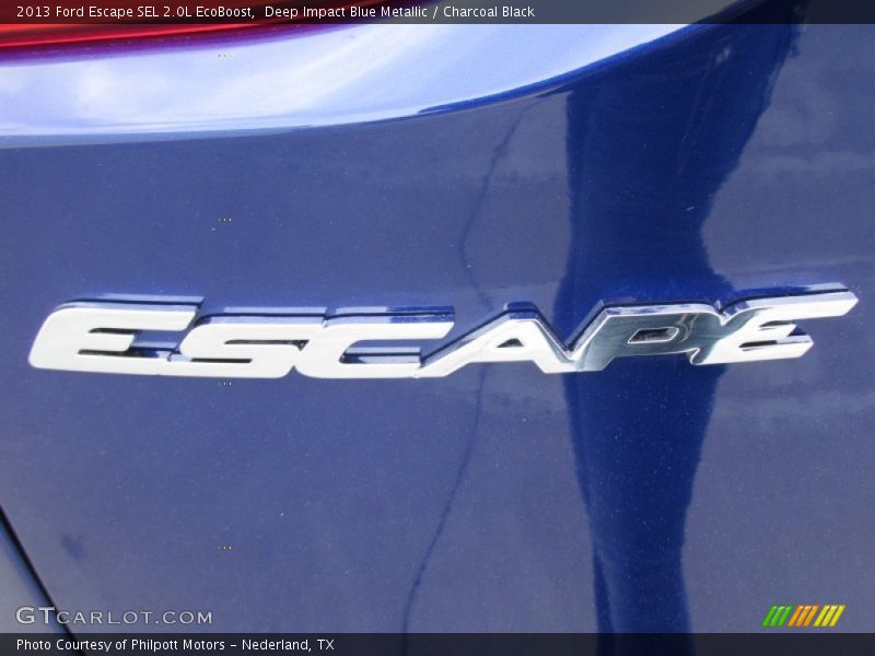 Deep Impact Blue Metallic / Charcoal Black 2013 Ford Escape SEL 2.0L EcoBoost