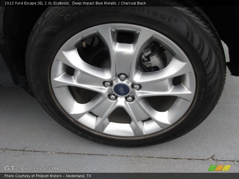 Deep Impact Blue Metallic / Charcoal Black 2013 Ford Escape SEL 2.0L EcoBoost