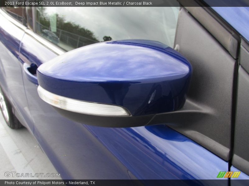 Deep Impact Blue Metallic / Charcoal Black 2013 Ford Escape SEL 2.0L EcoBoost