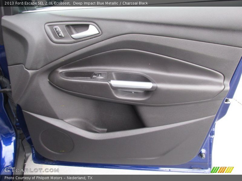 Deep Impact Blue Metallic / Charcoal Black 2013 Ford Escape SEL 2.0L EcoBoost