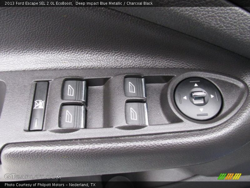 Deep Impact Blue Metallic / Charcoal Black 2013 Ford Escape SEL 2.0L EcoBoost