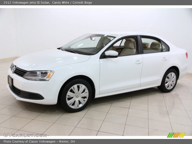 Candy White / Cornsilk Beige 2012 Volkswagen Jetta SE Sedan