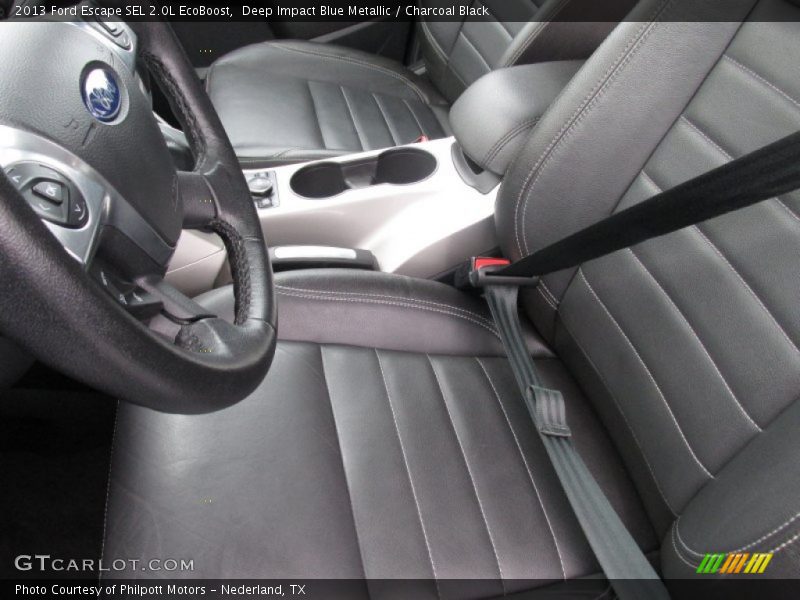 Deep Impact Blue Metallic / Charcoal Black 2013 Ford Escape SEL 2.0L EcoBoost