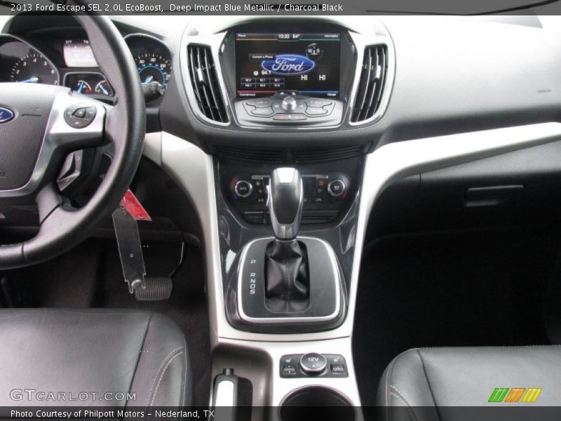 Deep Impact Blue Metallic / Charcoal Black 2013 Ford Escape SEL 2.0L EcoBoost